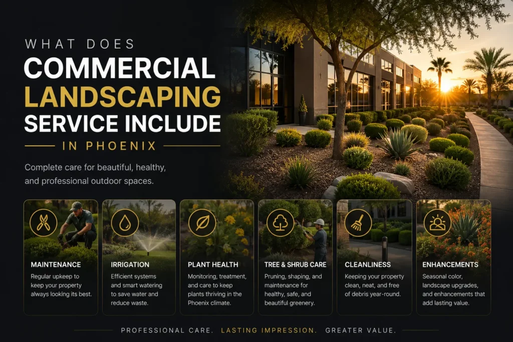What Does Commercial Landscaping Service Include in Phoenix