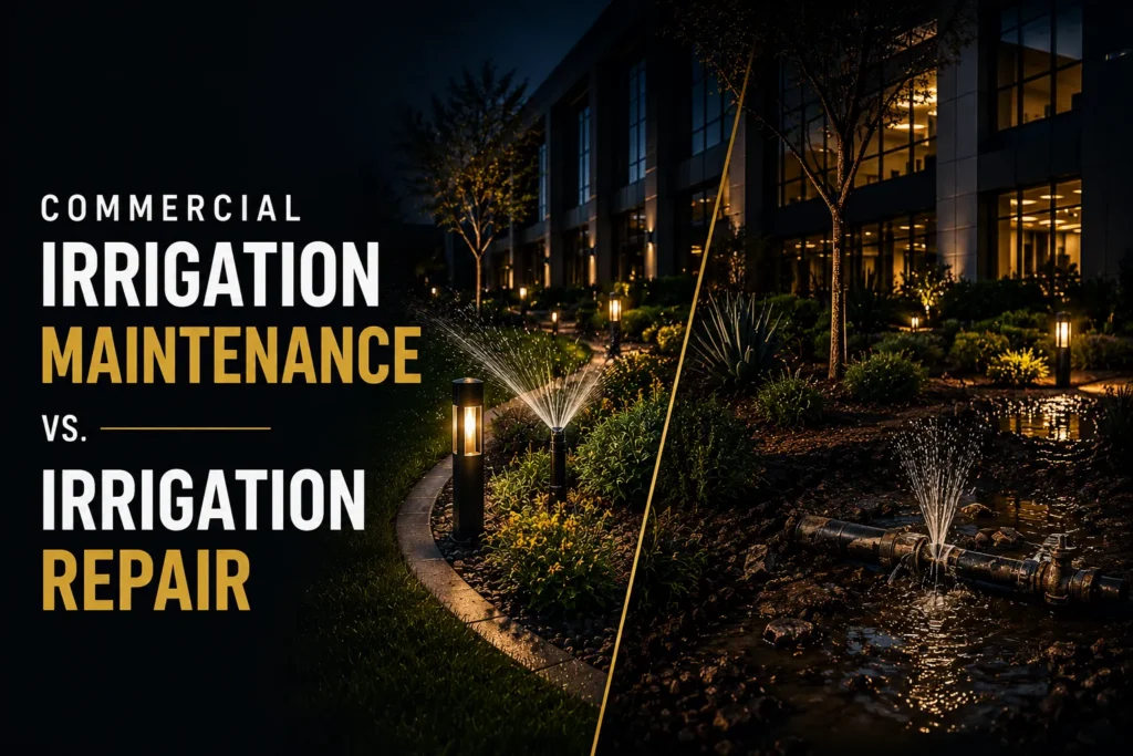 Commercial Irrigation Maintenance vs. Irrigation Repair