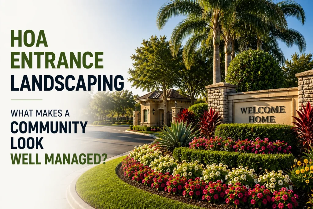 HOA Entrance Landscaping